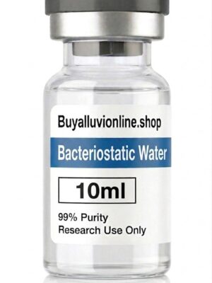 bacteriostatic-water-10ml-solvent-vial Bacteriostatic Water 10ml clear glass vial with flip-top cap for laboratory peptide reconstitution layout