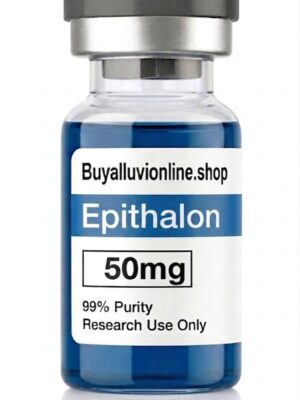 epitalon-50mg-peptide-vial Epitalon 50mg longevity peptide vial showing uniform white lyophilized cake laboratory layout