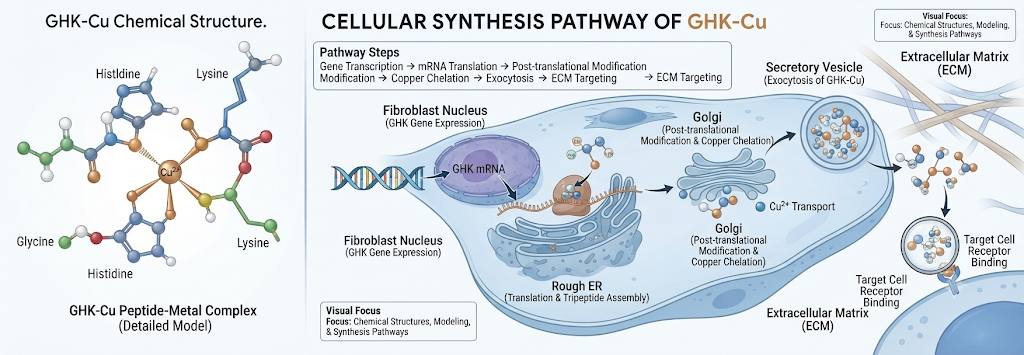 GHK-Cu Mechanism of Action⁠ dual receptor activation tracking