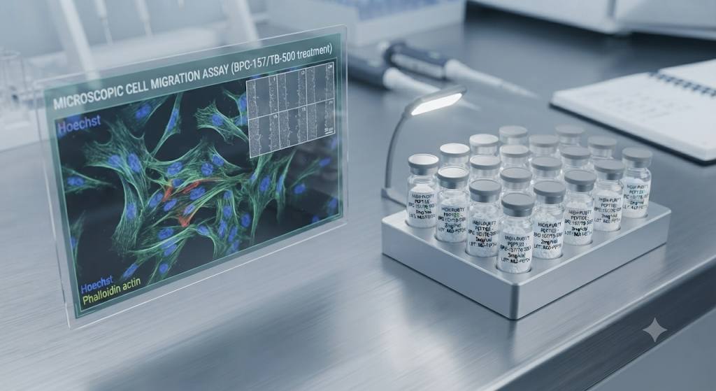 tissue repair research peptides cellular matrix assay BPC-157 TB-500⁠